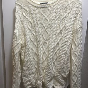 Cable knit sweater